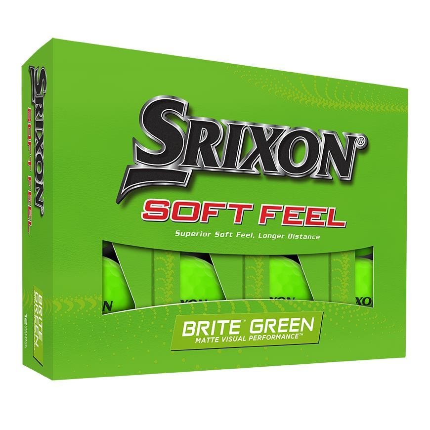 Srixon Soft Feel Brite golf balls 2023, green
