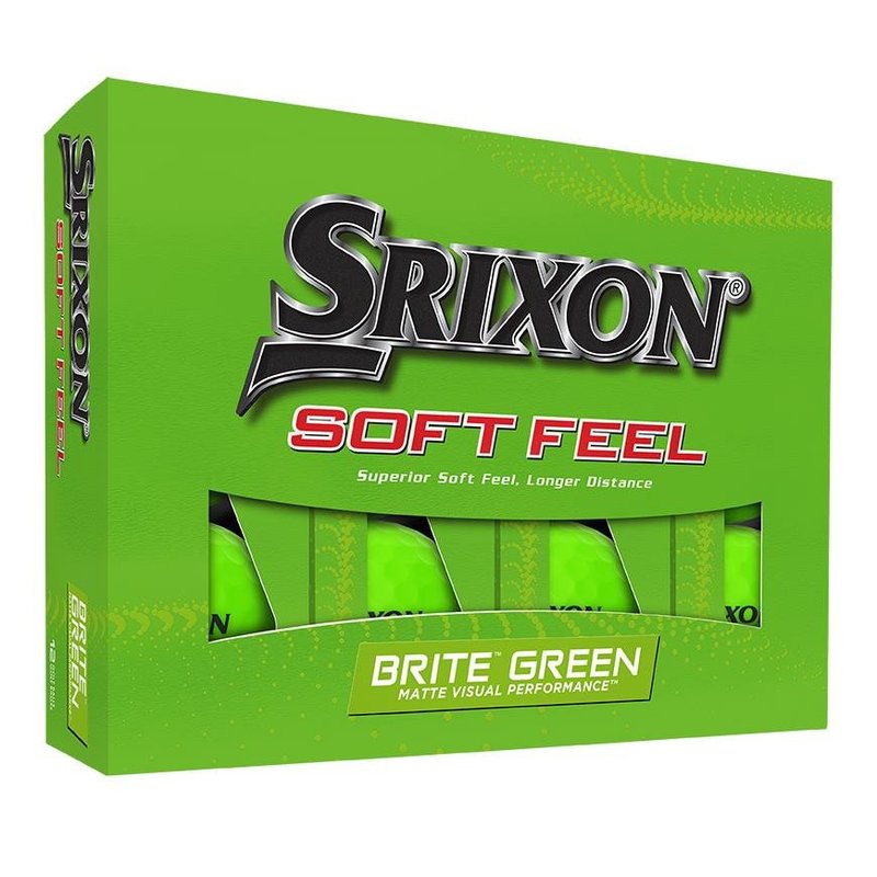 Srixon Soft Feel Brite golf balls 2023, green