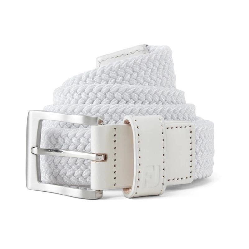 FootJoy Braided men's belt, white