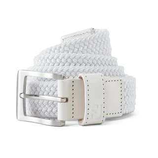 FootJoy Braided men's belt, white