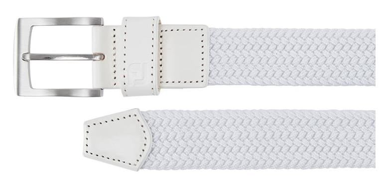 FootJoy Braided men's belt, white