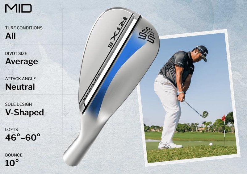 Cleveland RTX 6 ZipCore Tour Satin mens wedge (steel)