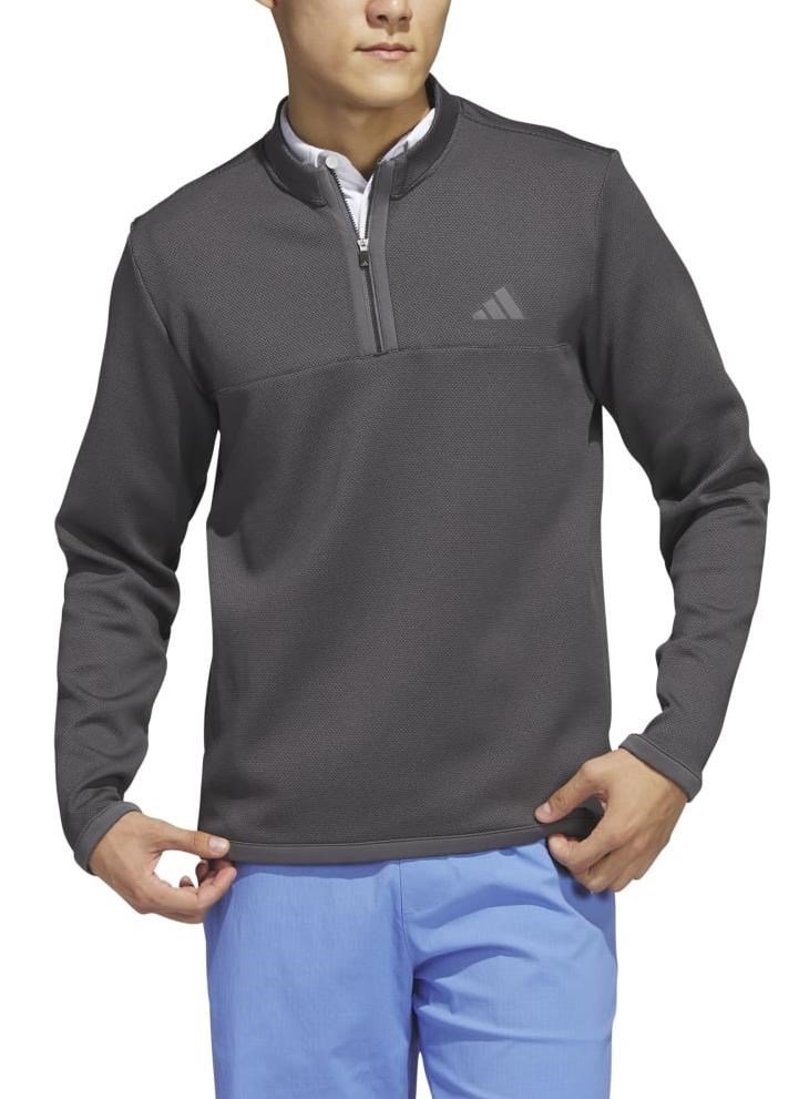 Adidas Microdot 1/4 men's sweatshirt, black/white