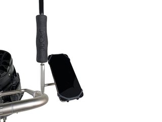 JuCad smartphone holder with umbrella extension, titanium