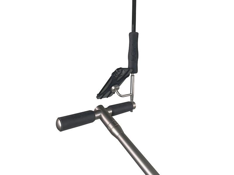 JuCad smartphone holder with umbrella extension, titanium