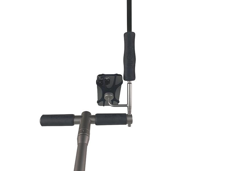 JuCad smartphone holder with umbrella extension, titanium