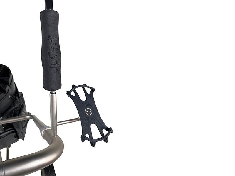 JuCad smartphone holder with umbrella extension, titanium