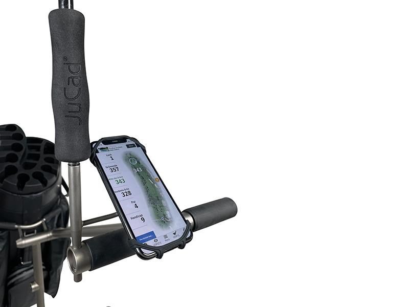 JuCad smartphone holder with umbrella extension, titanium