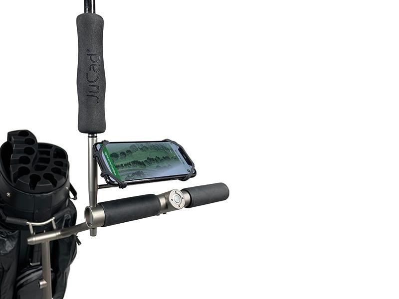 JuCad smartphone holder with umbrella extension, titanium