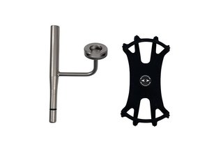 JuCad smartphone holder with umbrella extension, titanium