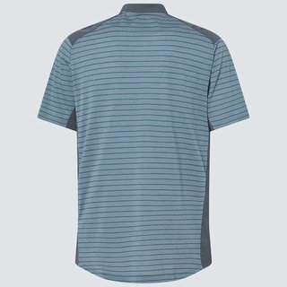 Oakley Fringe Stripe men's polo, dark slate