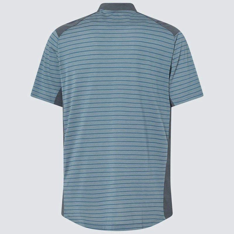 Oakley Fringe Stripe men's polo, dark slate