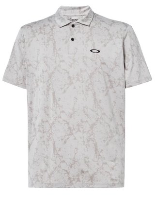 Oakley Marble Jaquard men's polo, arctic white