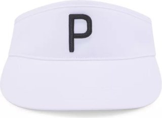 Puma P Visor Adj universal visor, bright white/black