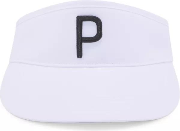 Puma P Visor Adj universal visor, bright white/black