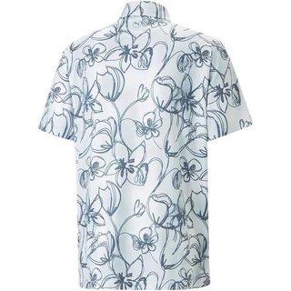 Puma Cloudspun Stems men's polo, white/evening sky