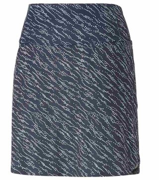 Puma PwrMesh Whitewater women's golf skirt, navy blazer/bright white
