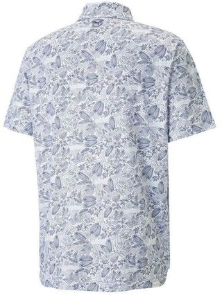 Puma Mattr Seaplanes men's polo, navy blazer/tropical aqua