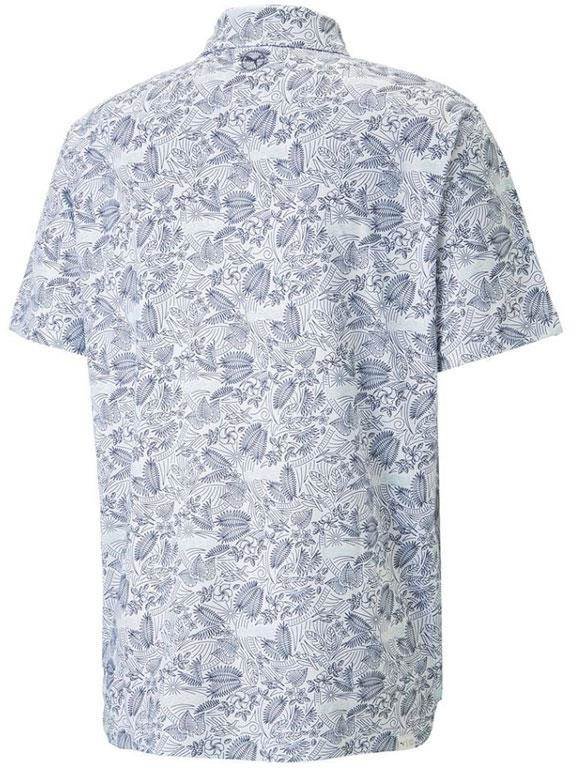 Puma Mattr Seaplanes men's polo, navy blazer/tropical aqua
