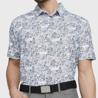 Puma Mattr Seaplanes men's polo, navy blazer/tropical aqua