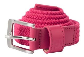 FootJoy Women's Braided ladies belt, hot pink