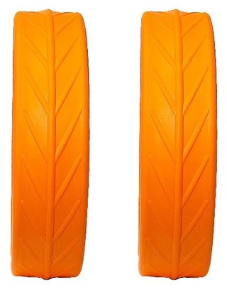 JuCad Tyres for Rear Wheels (2 tyres for JuCad rear wheels), orange