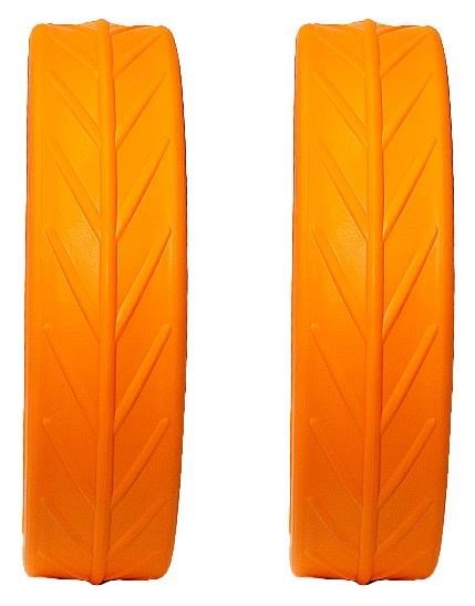 JuCad Tyres for Rear Wheels (2 tyres for JuCad rear wheels), orange