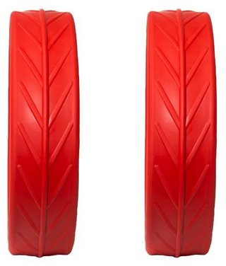 JuCad Tyres for Rear Wheels (2 tyres for JuCad rear wheels), red