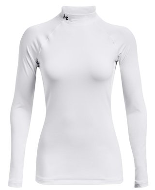 Under Armour Authentics Mockneck women's baselayer, white