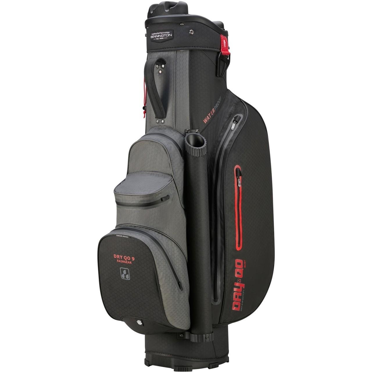 Bennington Dry QO 9 Waterproof cart bag, black/canon grey/red