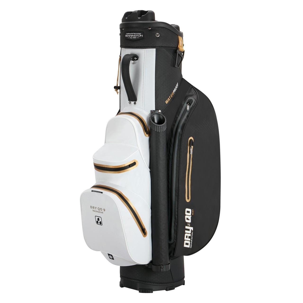 Bennington Dry QO 9 Waterproof cart bag, black/white/gold