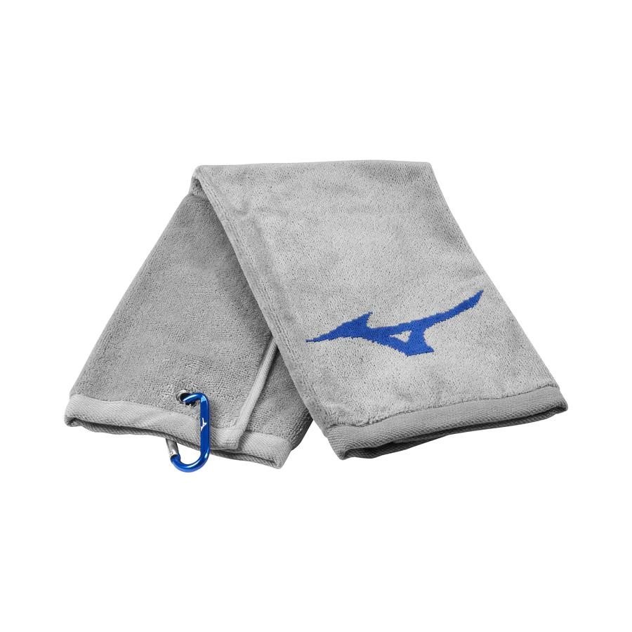 Mizuno RB Tri Fold Golf Towel, grey