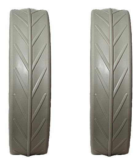 JuCad Tyres for Rear Wheels (2 tyres for JuCad rear wheels), titanium