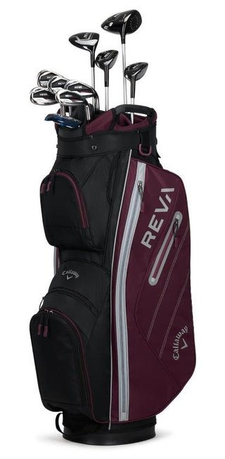 Callaway Reva 8PC Eggplant women's golf set, graphite, + cart bag