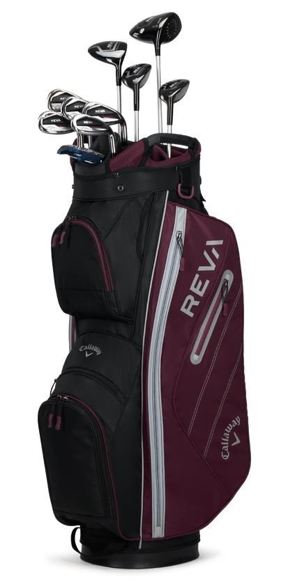 Callaway Reva 8PC Eggplant women's golf set, graphite, + cart bag