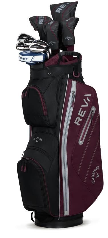 Callaway Reva 8PC Eggplant women's golf set, graphite, + cart bag