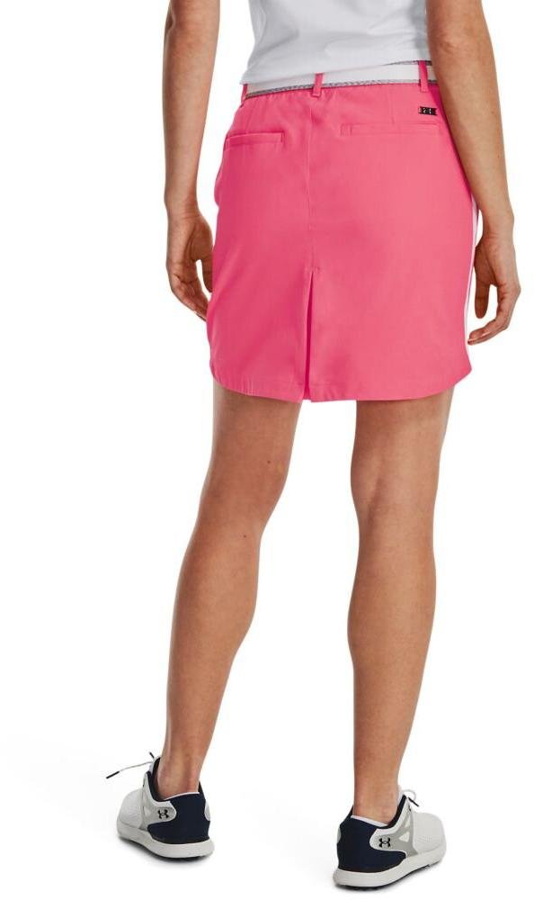 Under Armour Links Woven women's golf skort, pink shock