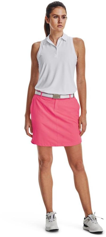 Under Armour Links Woven women's golf skort, pink shock