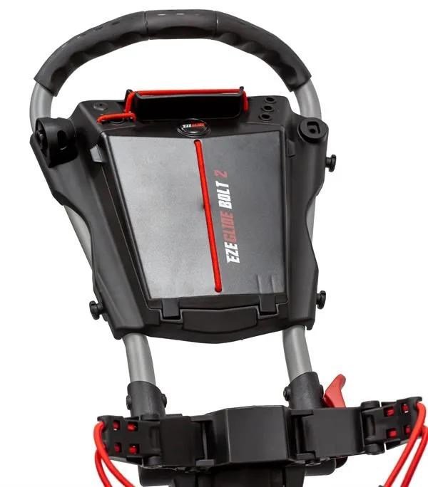 Ezeglide Bolt 2 + Easy Opening manual trolley, grey/red