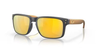 Oakley Holbrook Steel Collection Matte Carbon Prizm 24K Polarized sunglasses