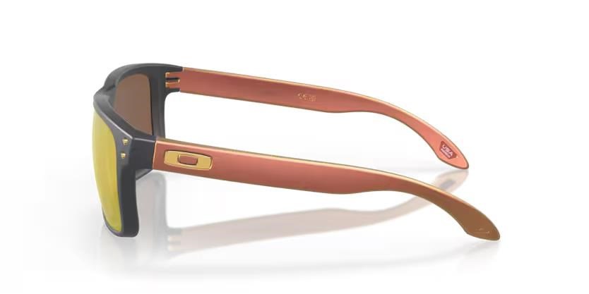 Oakley Holbrook Steel Collection Matte Carbon Prizm 24K Polarized sunglasses