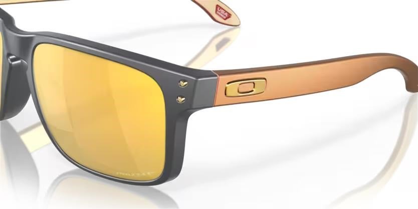 Oakley Holbrook Steel Collection Matte Carbon Prizm 24K Polarized sunglasses