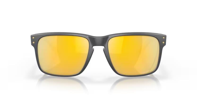 Oakley Holbrook Steel Collection Matte Carbon Prizm 24K Polarized sunglasses