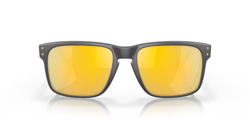Oakley Holbrook Steel Collection Matte Carbon Prizm 24K Polarized sunglasses