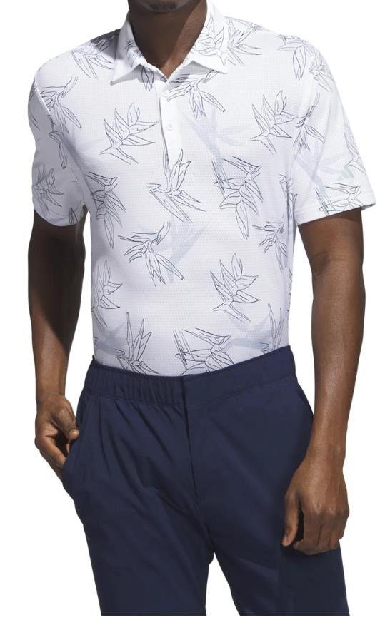 Adidas Oasis Mesh men's polo, white