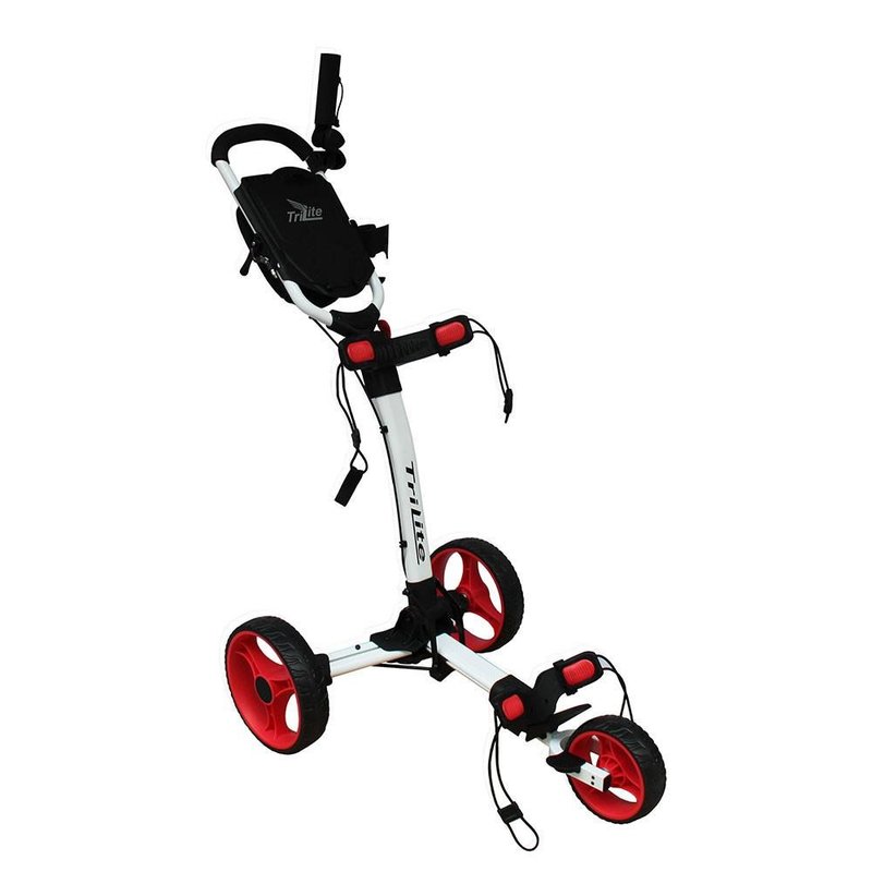Axglo TriLite manual trolley, white/red