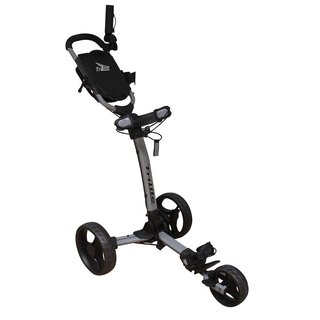 Axglo TriLite manual golf trolley, grey/black