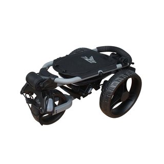 Axglo TriLite manual golf trolley, grey/black