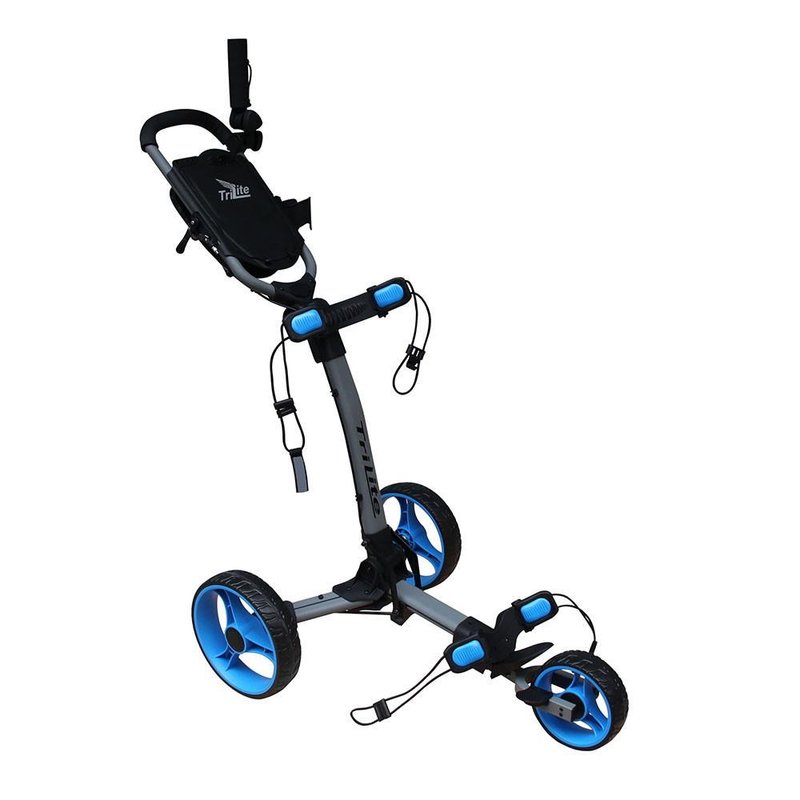 Axglo TriLite manual trolley, grey/blue