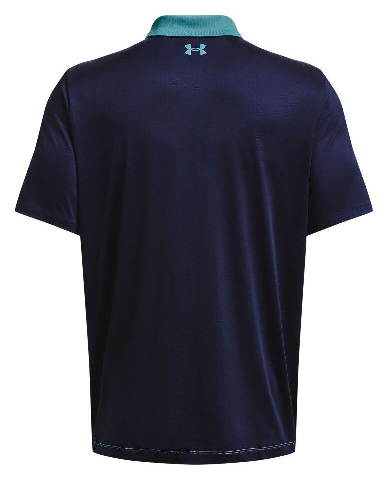 Under Armour Perf 3.0 Color Block mens polo, glacier blue